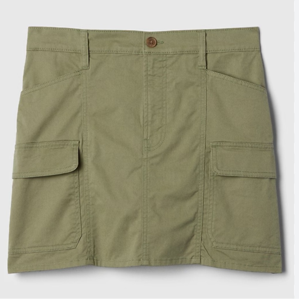 NWT Twill Mini Cargo Skirt - Picture 6 of 6